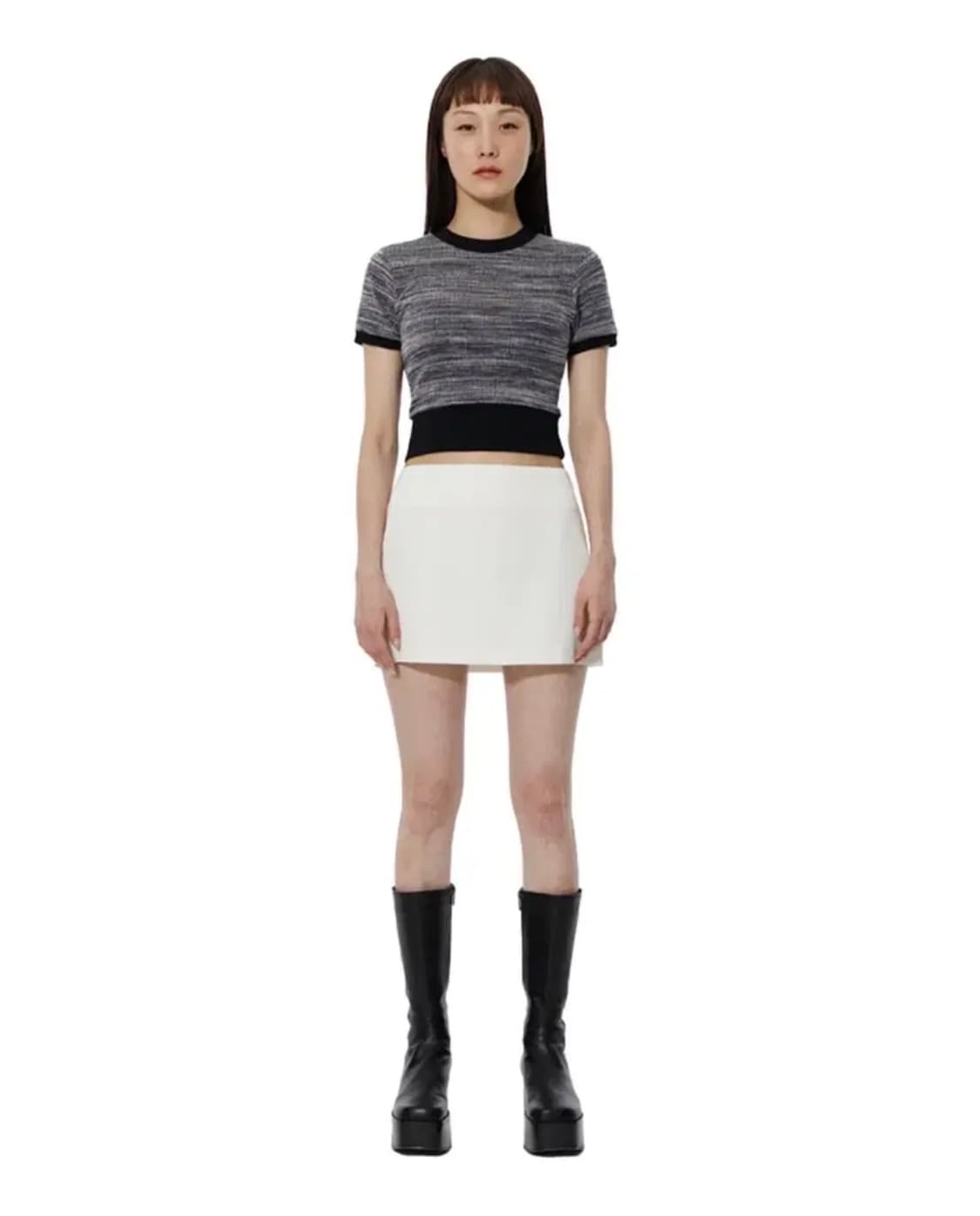 큐리티 C MULTI STRIPE T-SHIRT_BLACK (M) 상품이미지5