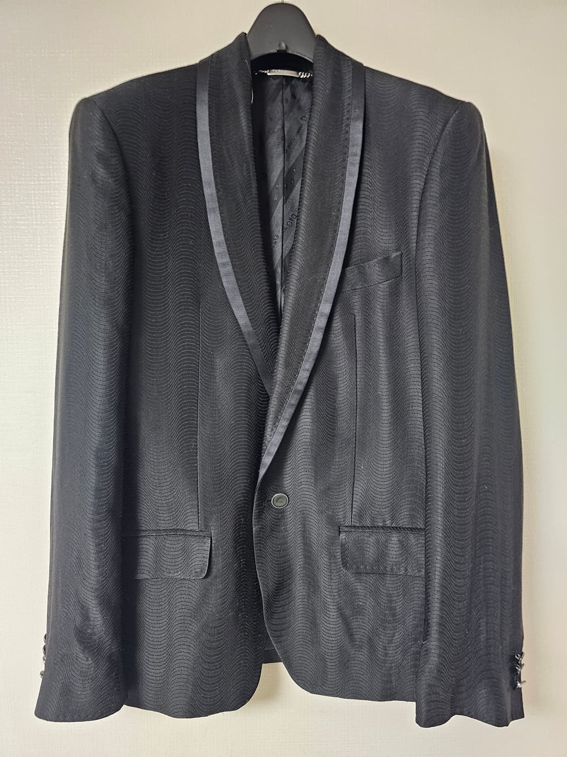 돌체앤가바나 블랙 숄카라 자켓(48/95~100) 상품이미지1