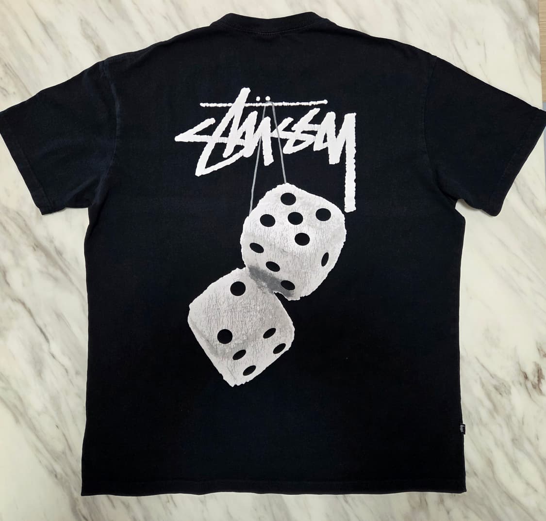 스투시 다이스 블랙 반팔 티셔츠 상품이미지1