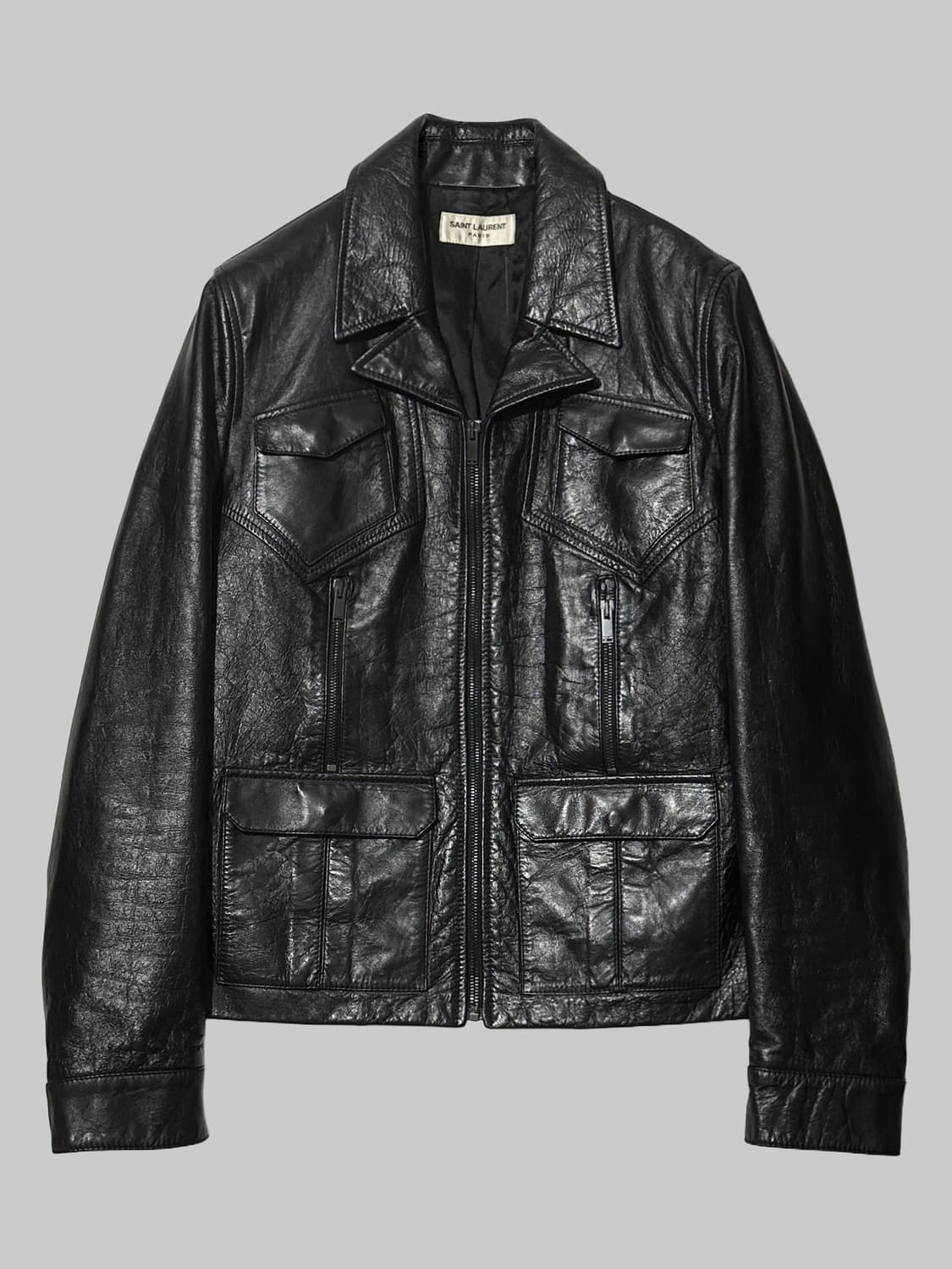 생로랑 웨스턴 레더 자켓 상품이미지1