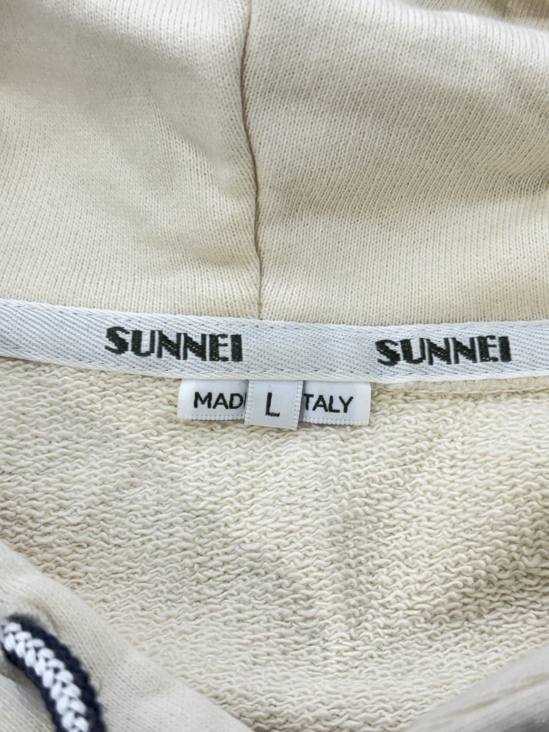 써네이 아이보리 빅 로고 후디 스웨트 셔츠 상품이미지7