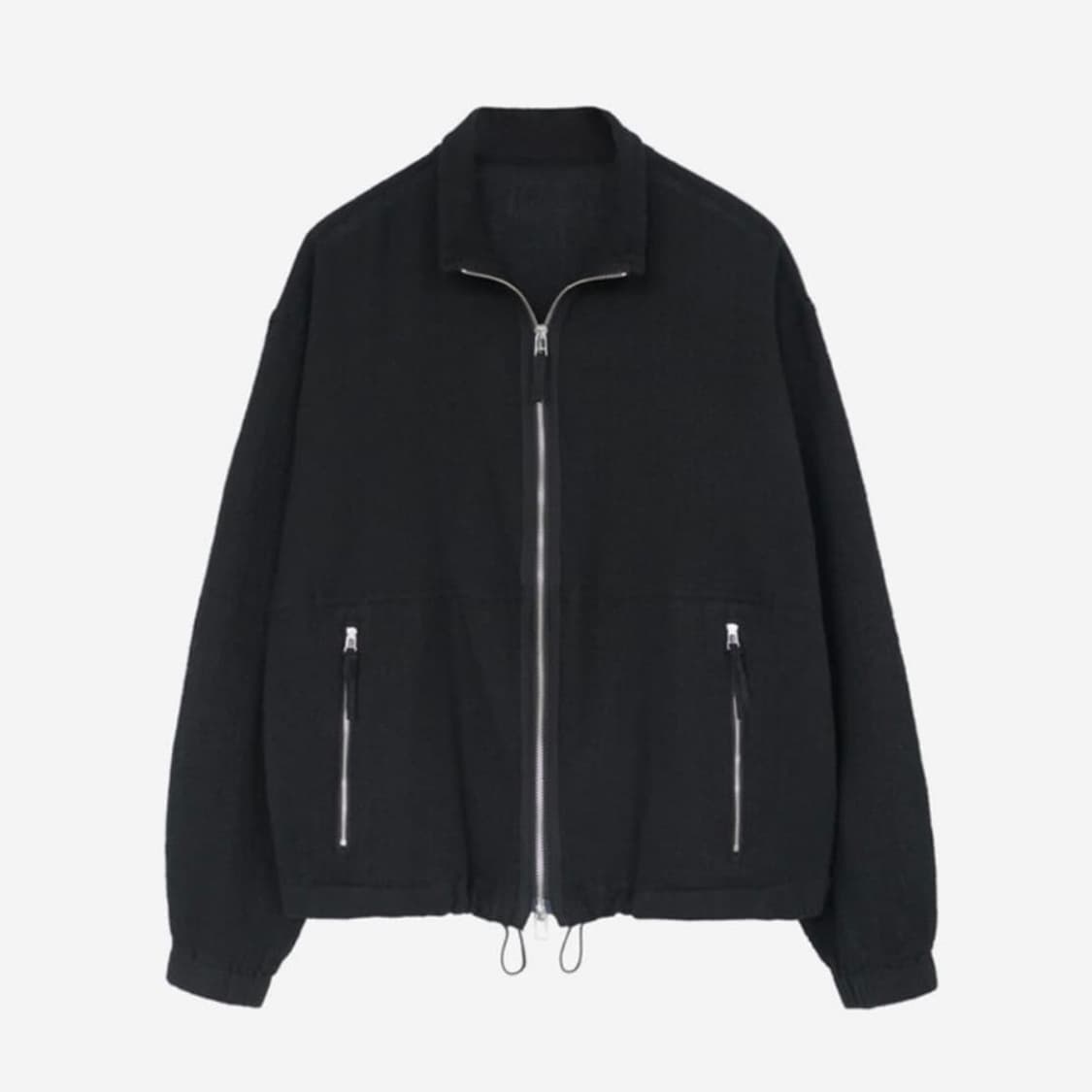 [2] 폴리테루 보일드 울 트랙 자켓 블랙 상품이미지1