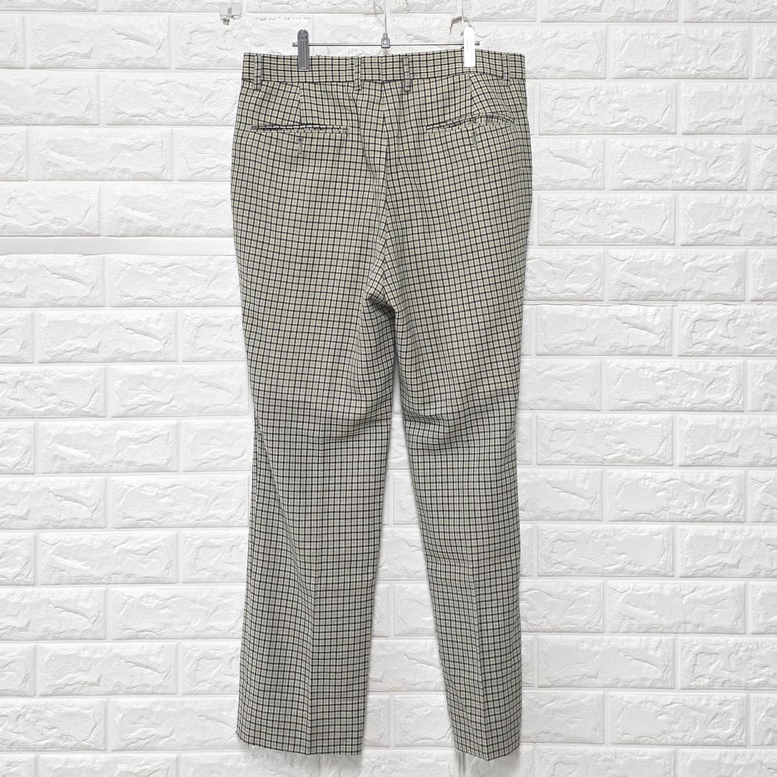 생로랑 체크 패턴 팬츠 31인치 상품이미지4
