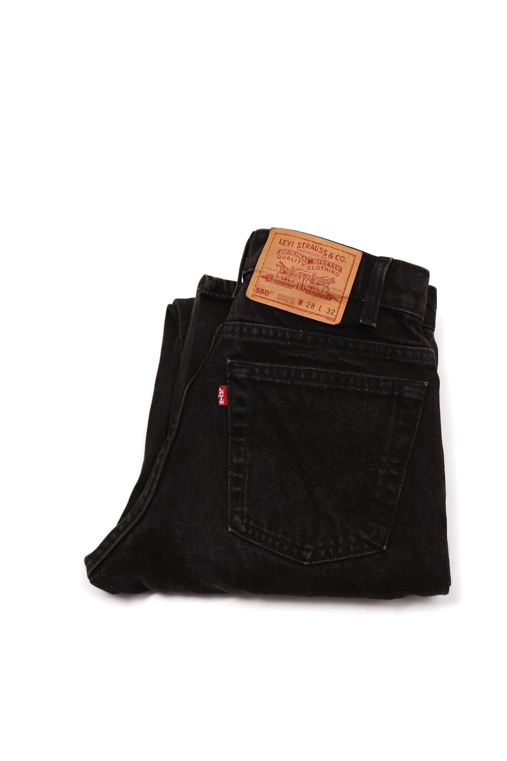 LEVIS 550 90s USA MADE 블랙 릴렉스핏 테이퍼드 레그 진 상품이미지1