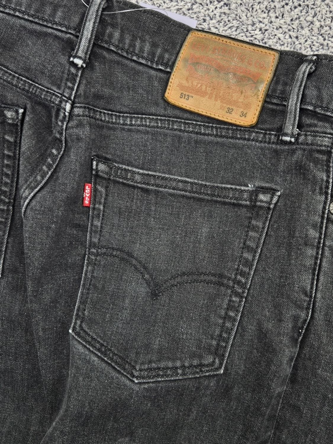 리바이스 513 블랙 진 데님 팬츠 ( 32X34 ) / 11570 상품이미지8