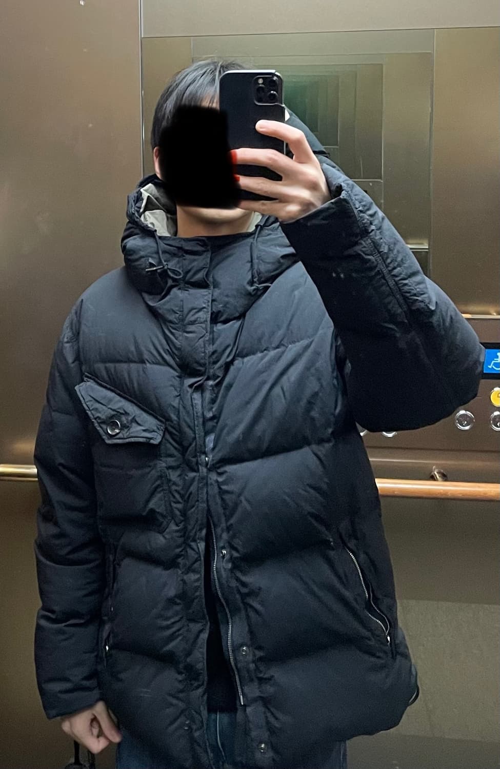 텐씨 서바이벌 패딩 블랙 상품이미지1