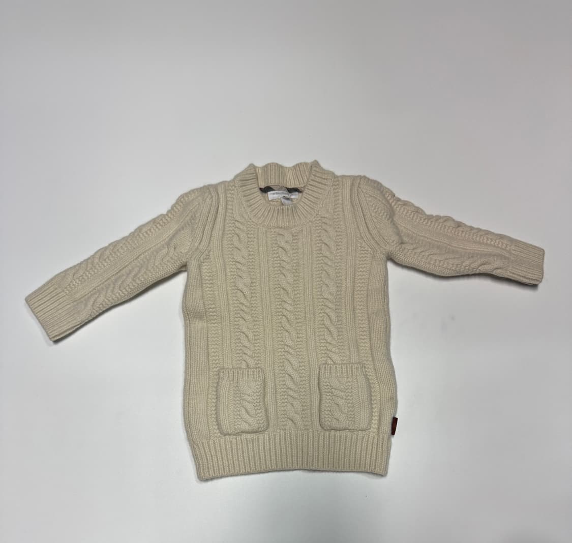 정품!! 버버리 키즈 고급순모 캐시미어 니트 110 상품이미지1