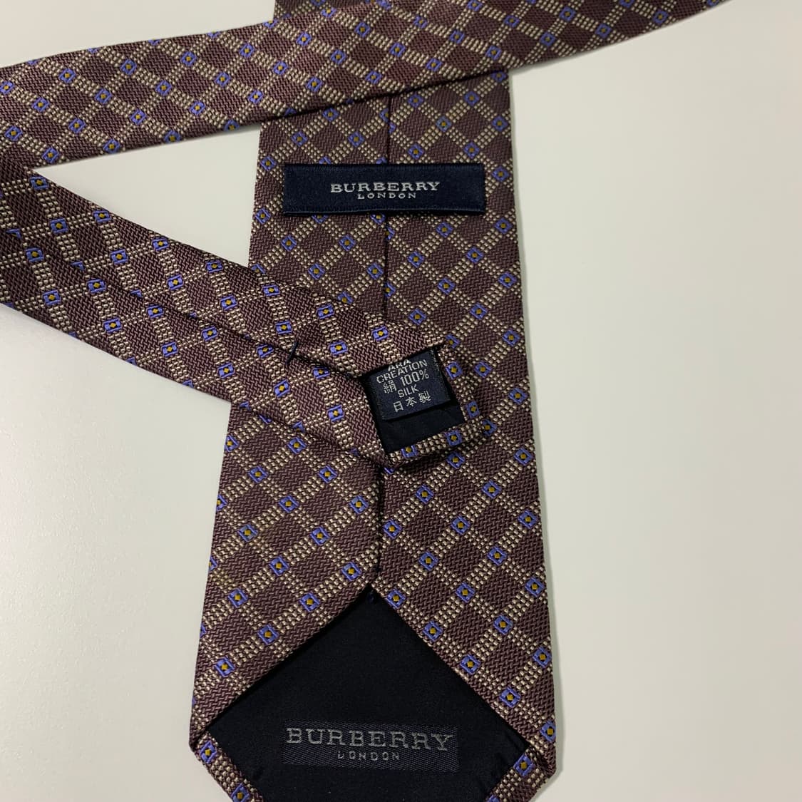 버버리(BURBERRY) 명품 체크넥타이 클래식정장 A+등급 9.3cm 상품이미지6