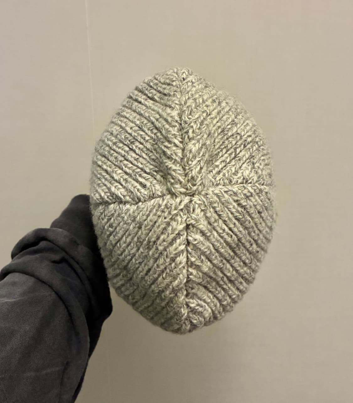 (F)GAP 갭 램스울 오트밀 그레이 배색 숏비니 와치캡 상품이미지6