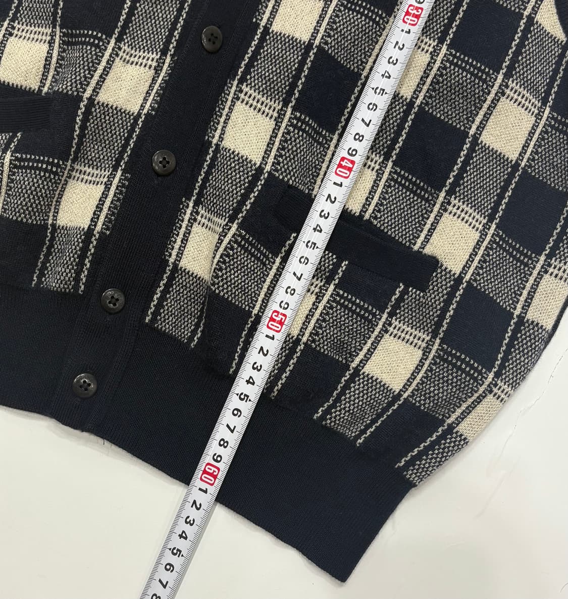 입생로랑 체크 패턴 니트 조끼 베스트 상품이미지7