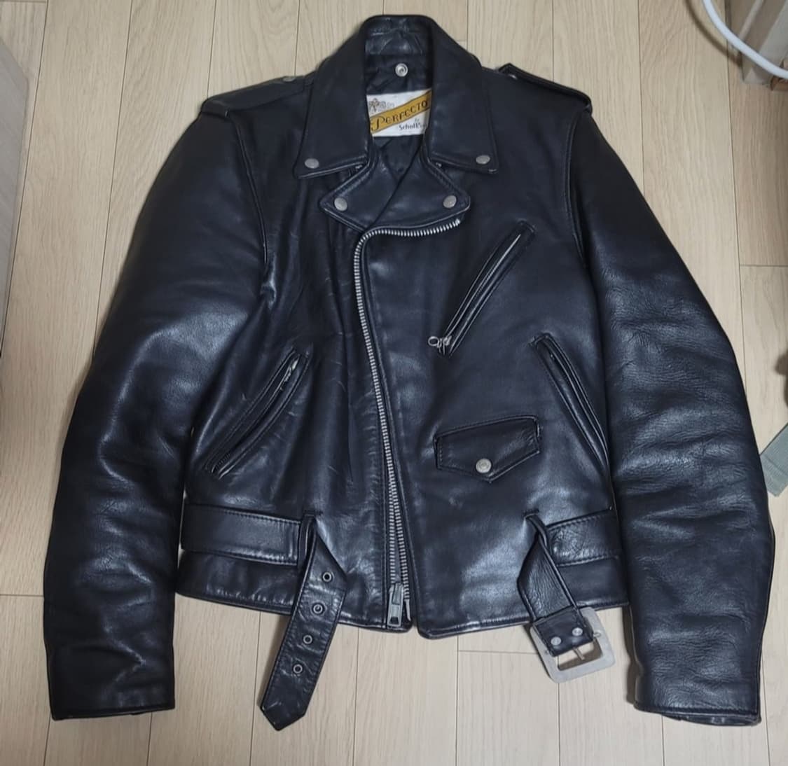 쇼트 nyc 퍼펙토 618 (소가죽 더블 라이더 자켓) 상품이미지1