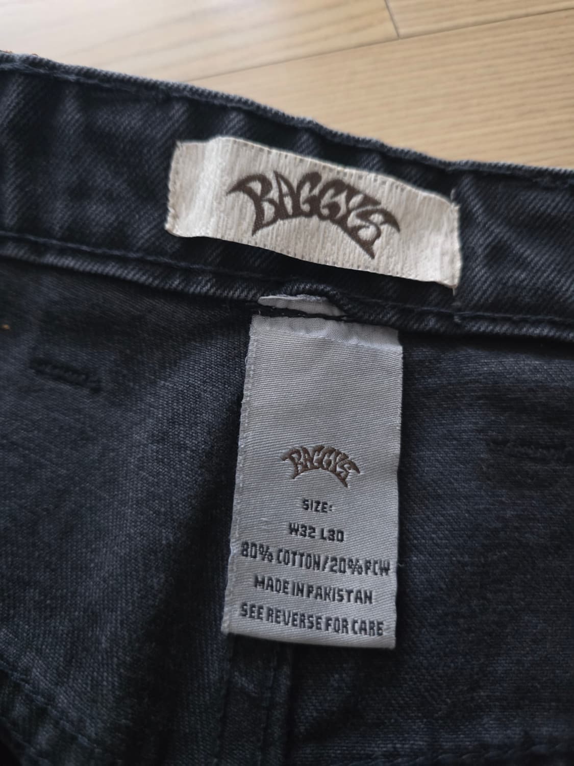배기스 BAGGYS.UK 배기진 블랙 워시드 초판 32 상품이미지8