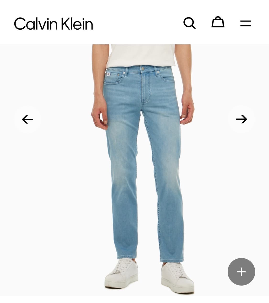 캘빈클라인진 슬림 스트레이트 크롭 데님 상품이미지1