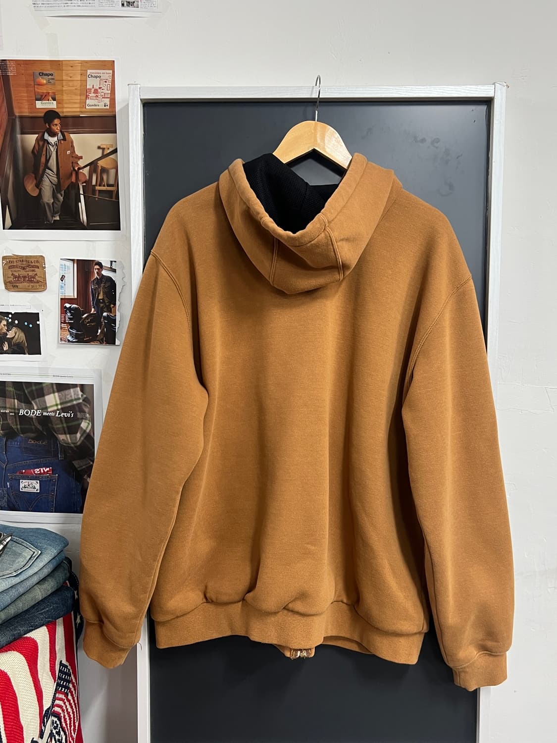 Carhartt 칼하트 레인 디펜더 브라운 된장 후드집업  상품이미지10