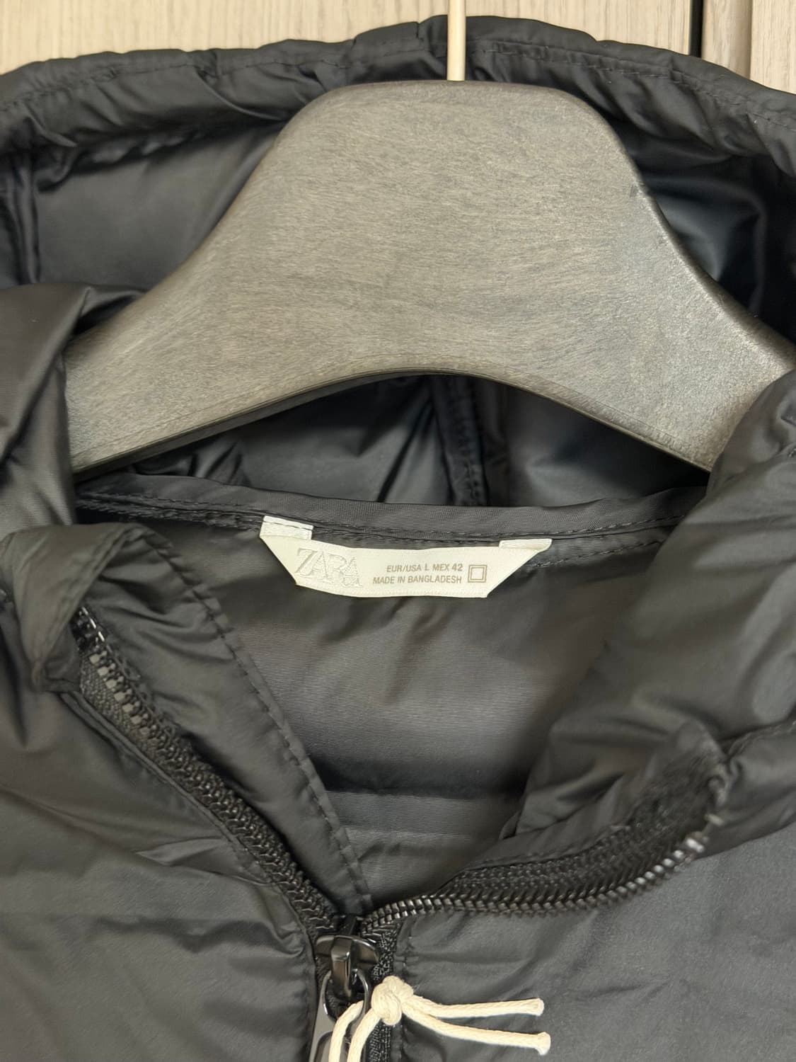 자라 경량 패딩 L (워터 레펠런트 라이트 패딩 점퍼) 상품이미지5