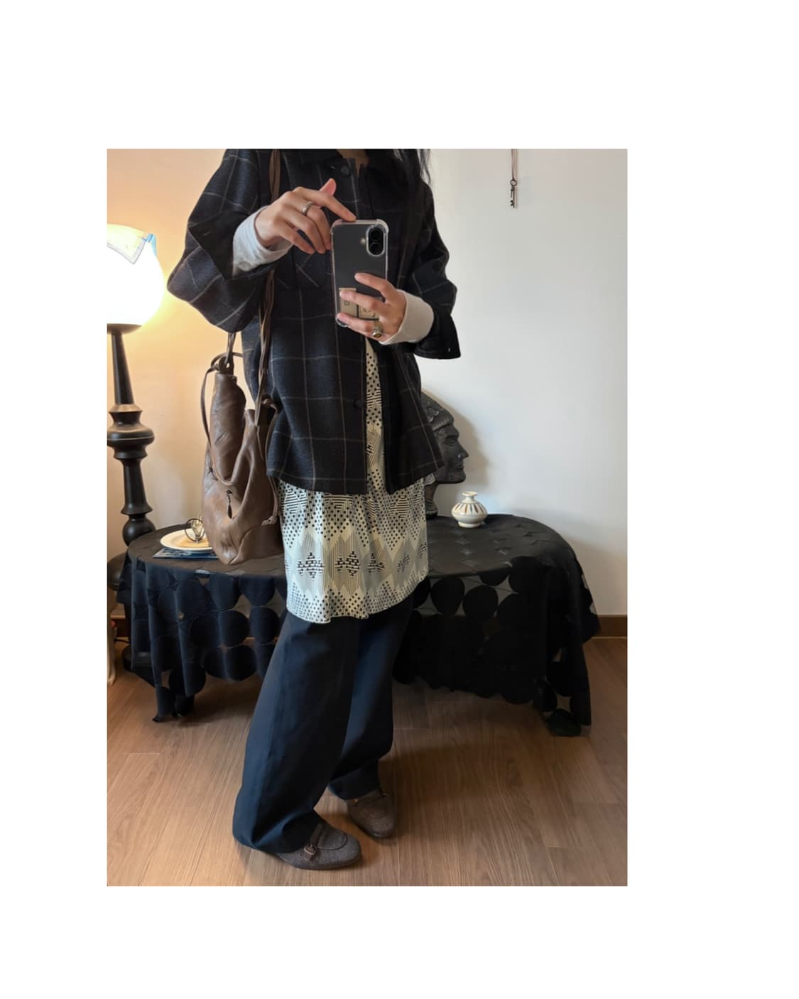 wool check patterned shirket 상품이미지5