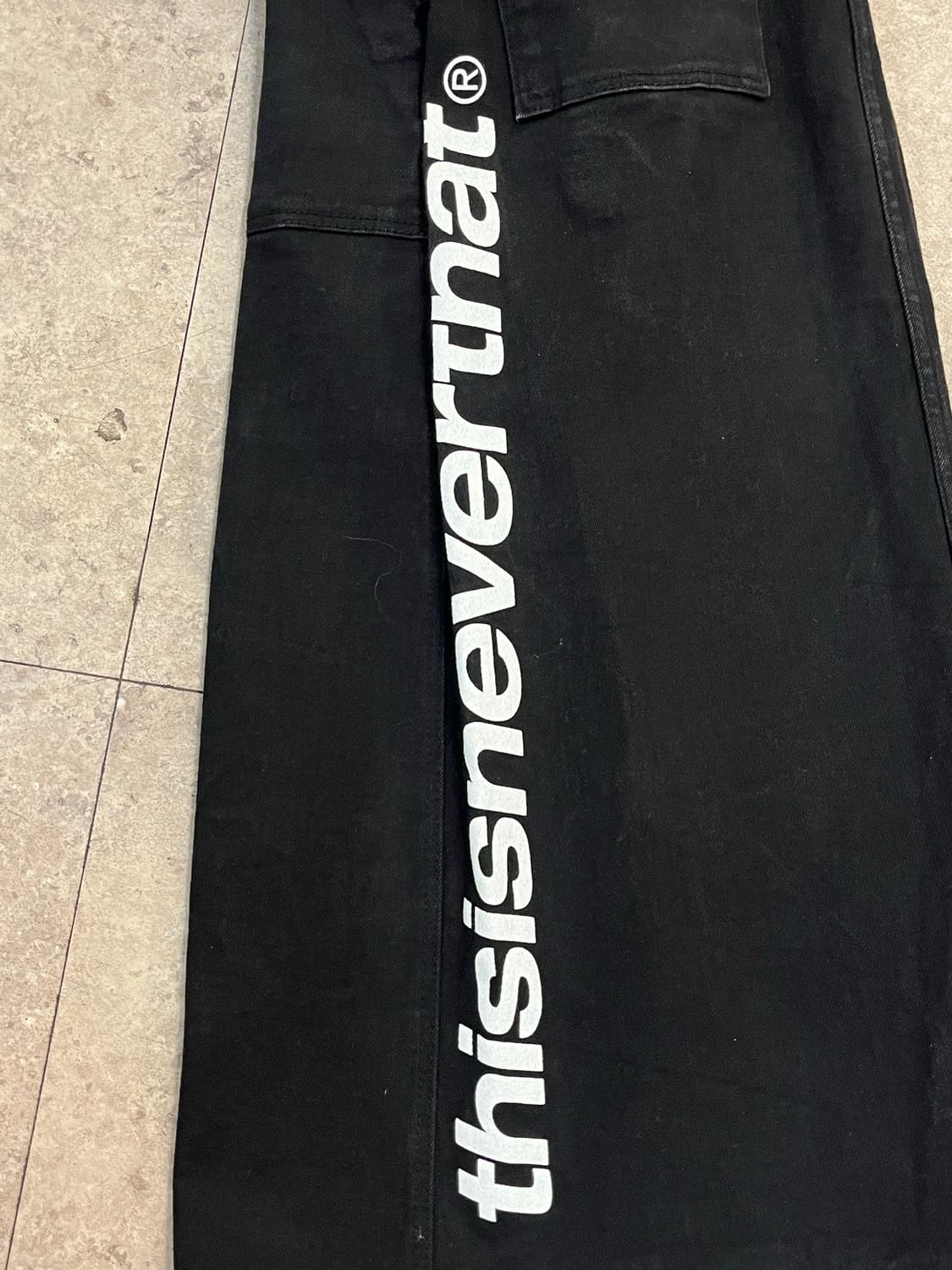 디스이즈네버뎃 트임 스커트 블랙 S #csz3342 상품이미지10