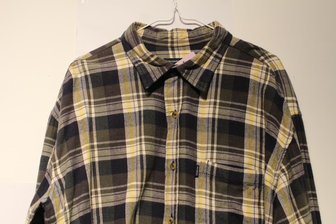 252. 옐로우&브라운 체크 셔츠 상품이미지2