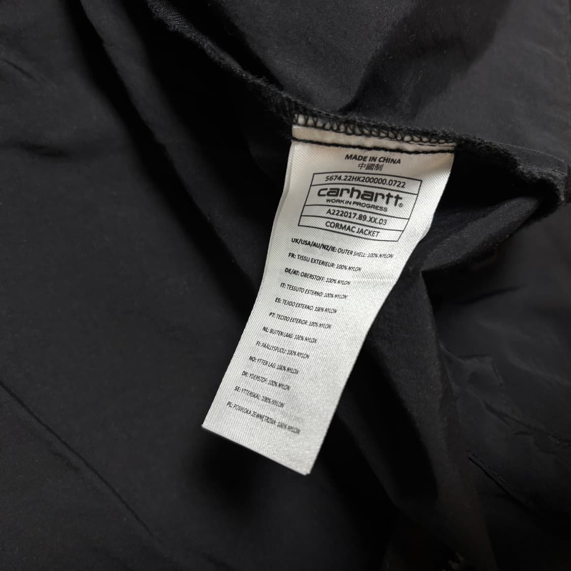 칼하트 바람막이 블랙(L) 상품이미지5