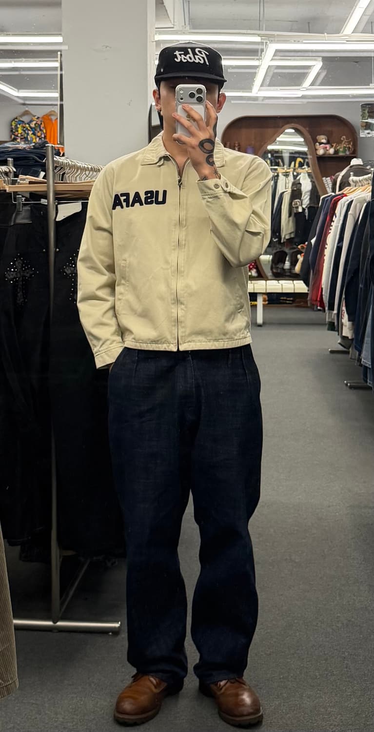 C. C. MASTERS 미국 에어포스 미공군 밀리터리 자켓 베이지 컬러 상품이미지1