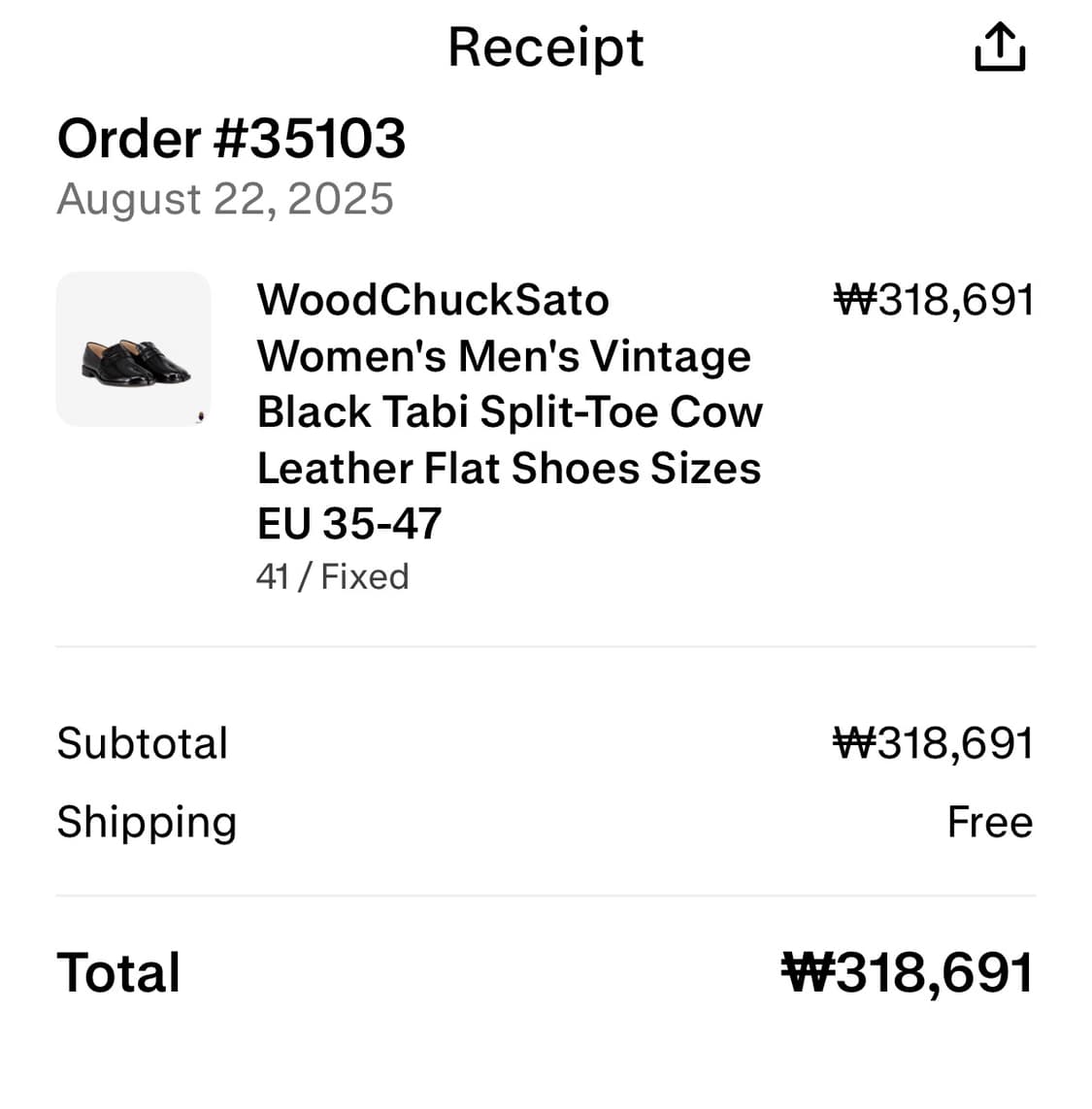 woodchucksato 타비 로퍼 41사이즈 상품이미지5