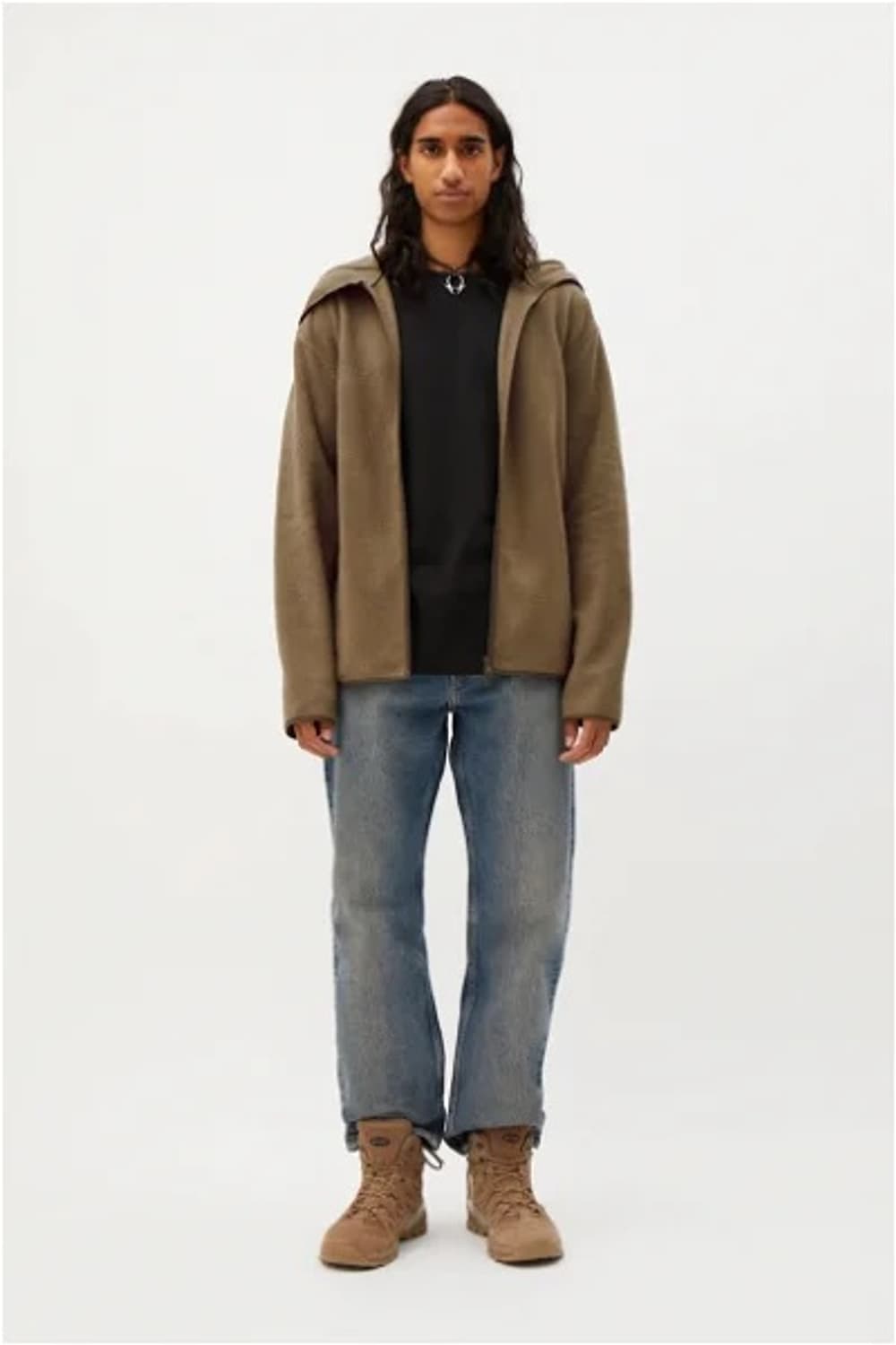 WEEKDAY  플리스 바라클라바 후드집업 상품이미지1