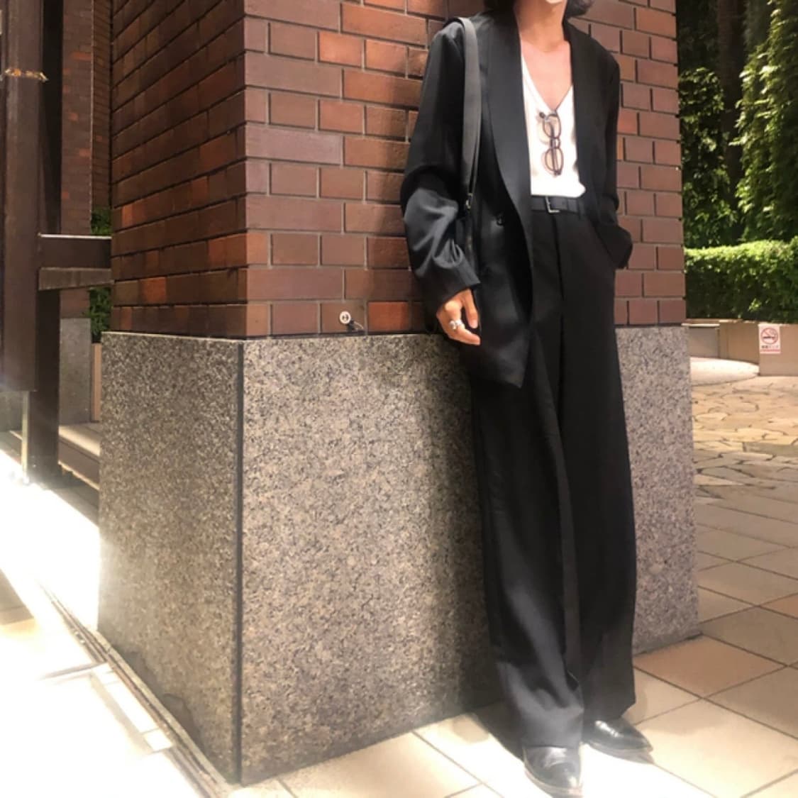 르메르 와이드 레그 팬츠 블랙 48 상품이미지7