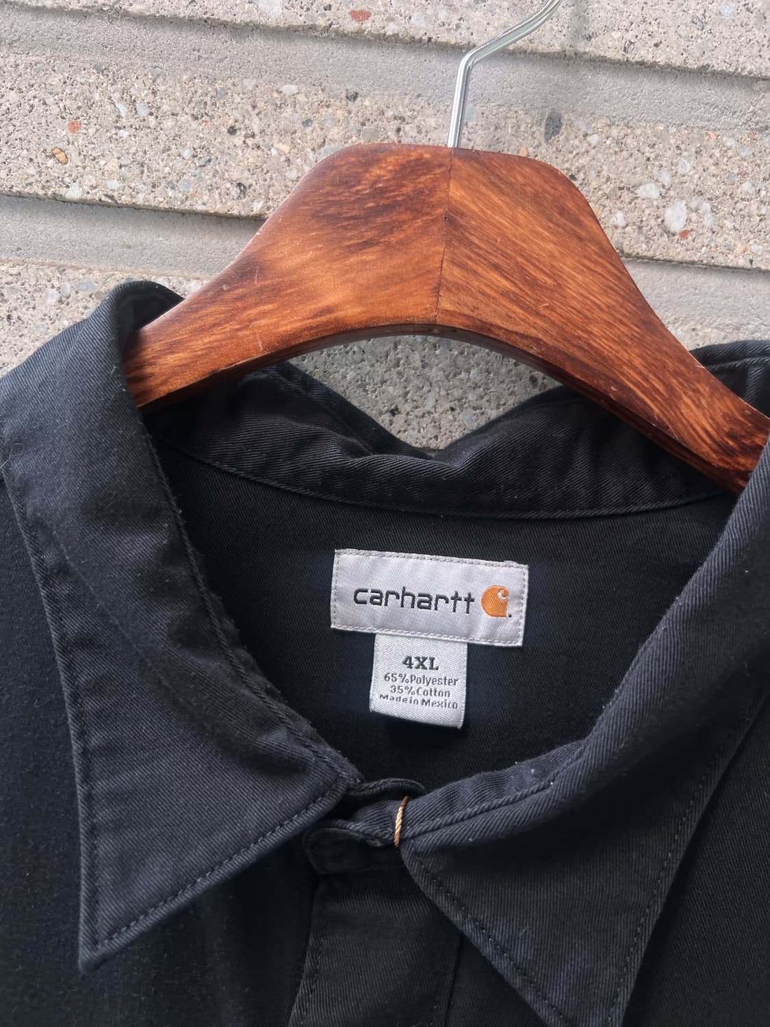 [4XL]칼하트 USA 2포켓 빅사이즈 블랙 워크 셔츠 상품이미지3