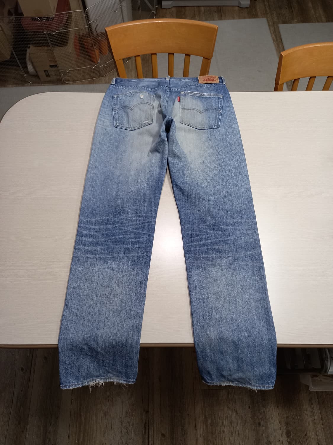 34 리바이스501 1966에디션 데미지워싱 일자진 34-567 상품이미지2