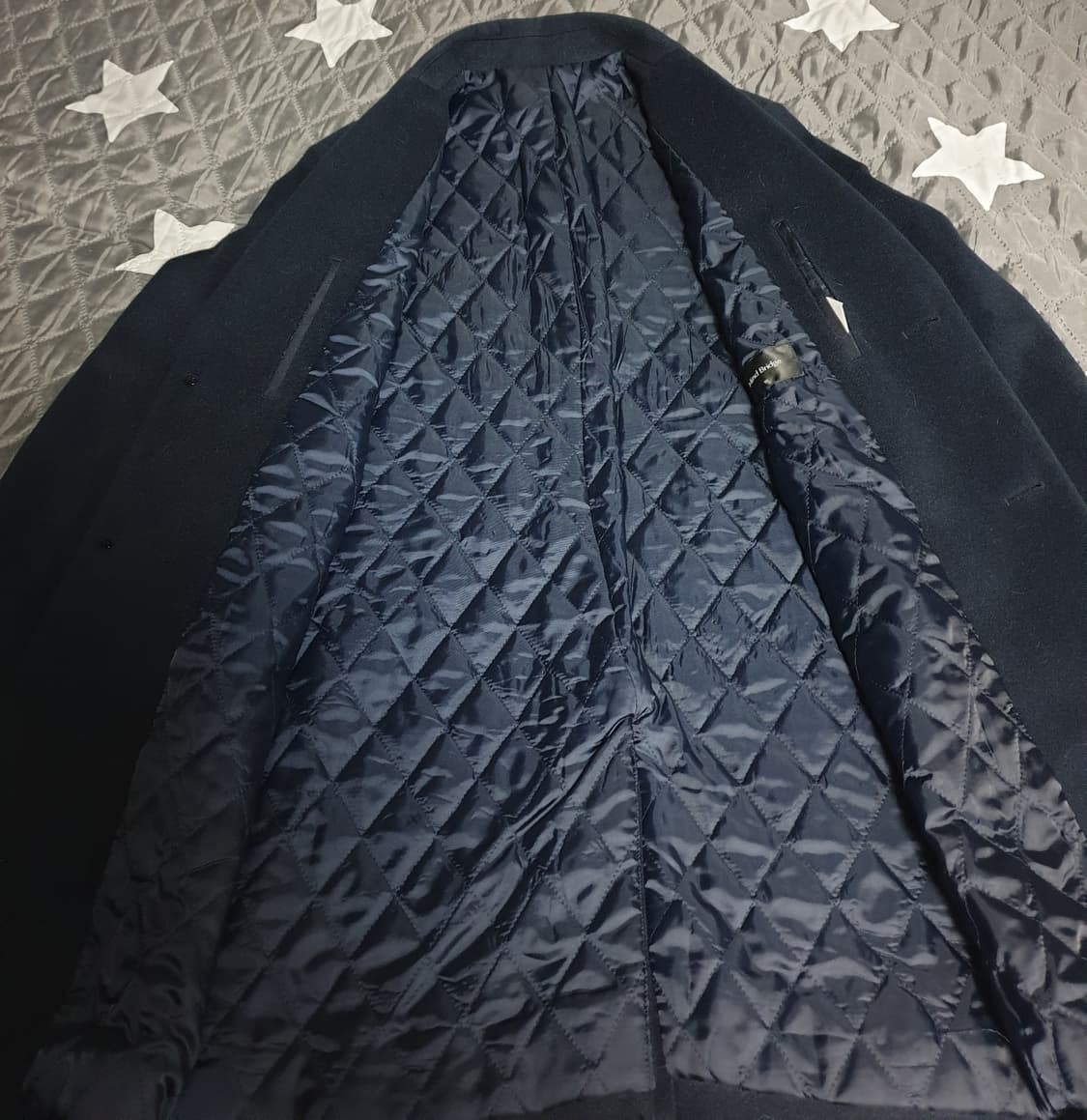 마인드브릿지 안감누빔 울혼방 코트 네이비 (95) 상품이미지3