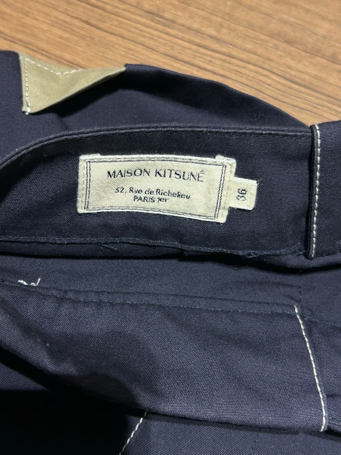 메종키츠네 네이비 스커트 36 상품이미지4