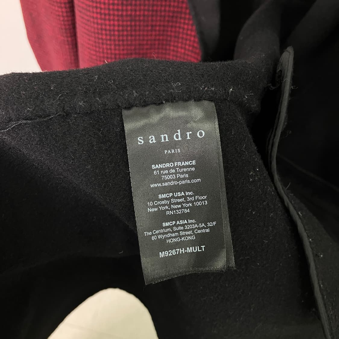 Sandro 산드로 브라이튼 하운즈투스 펠트 코트 상품이미지7