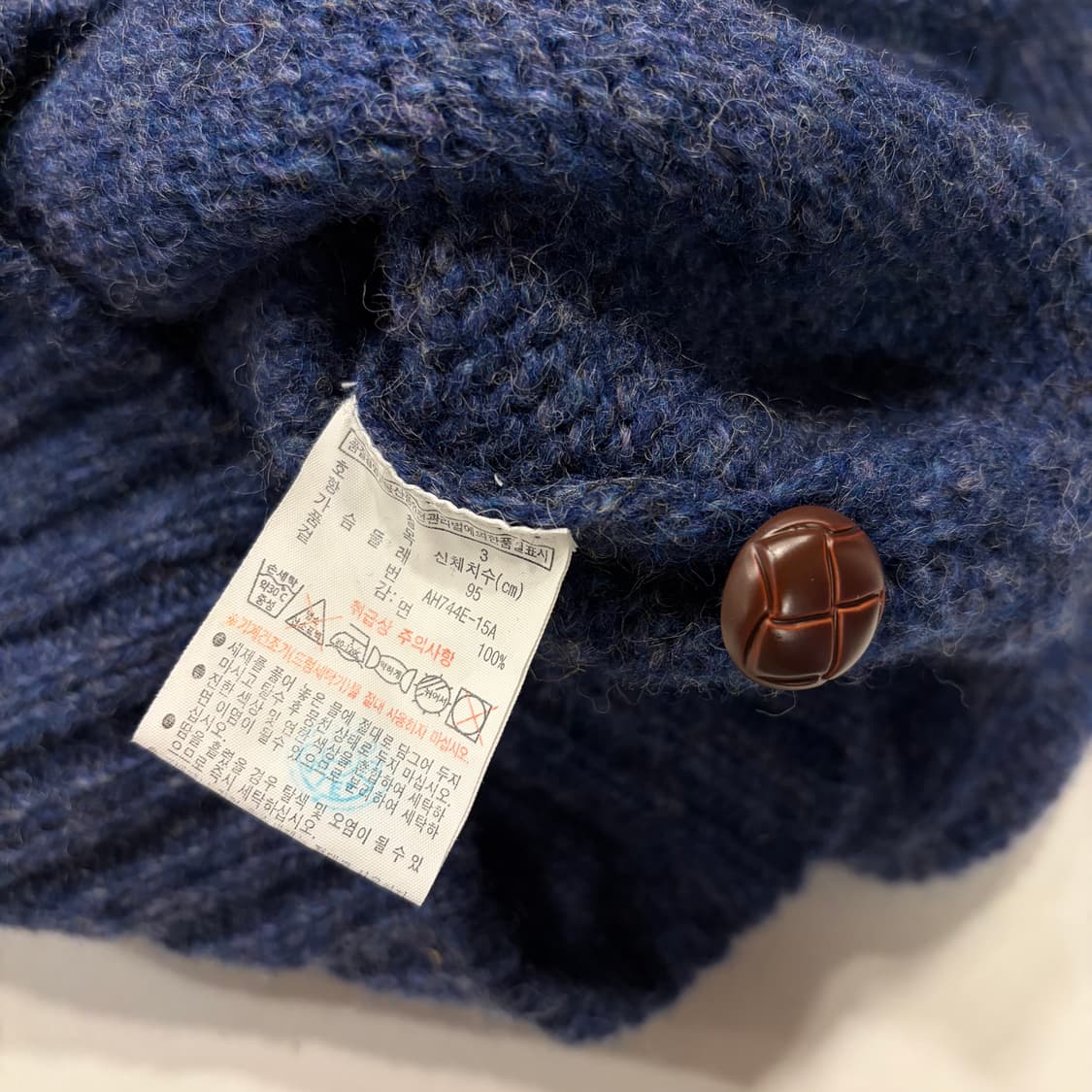 [3] 라코스테 버튼 네이비 니트 스웨터 B400 상품이미지9