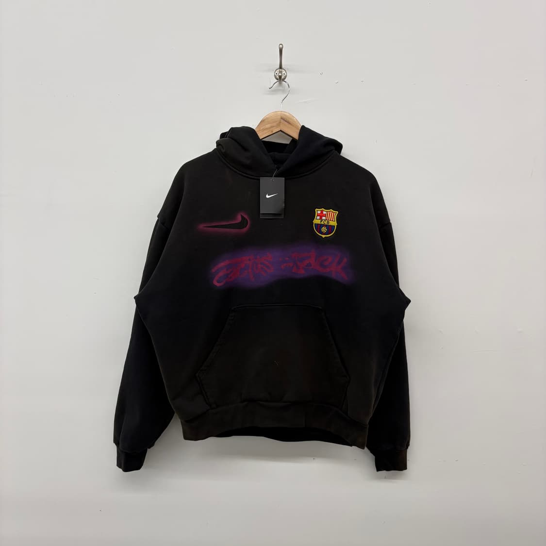 나이키 FC 바르셀로나 블랙 후드티 남/L 상품이미지1