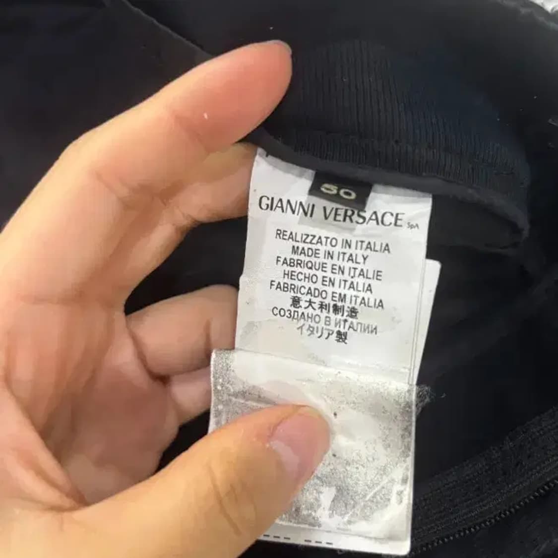 베르사체 블랙 팬츠 50 사이즈 상품이미지7