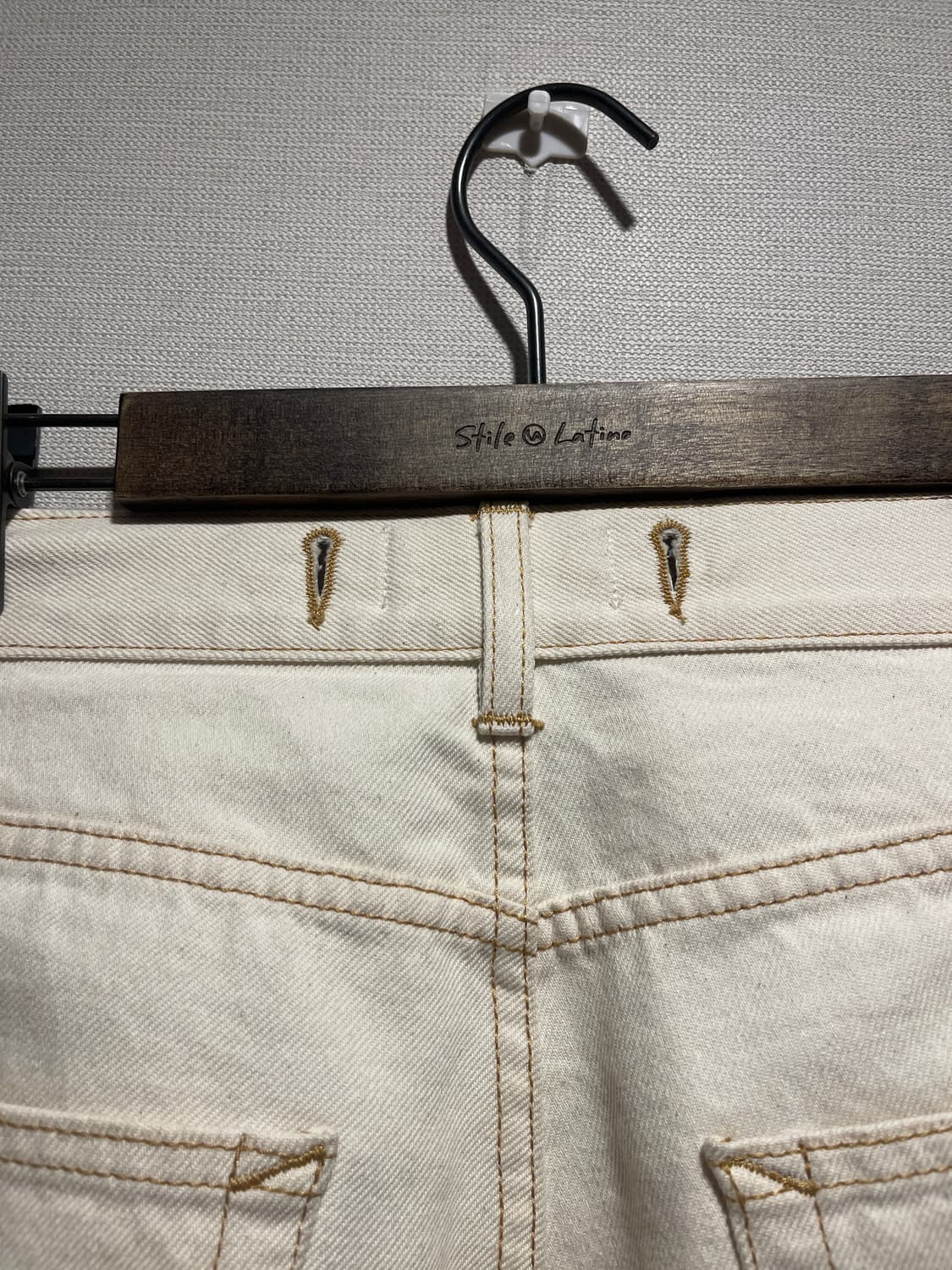 YMC 크림색 데님 팬츠 32 상품이미지4