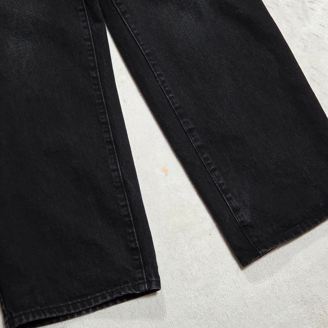 빈티지 흑청 와이드 데님팬츠 상품이미지3