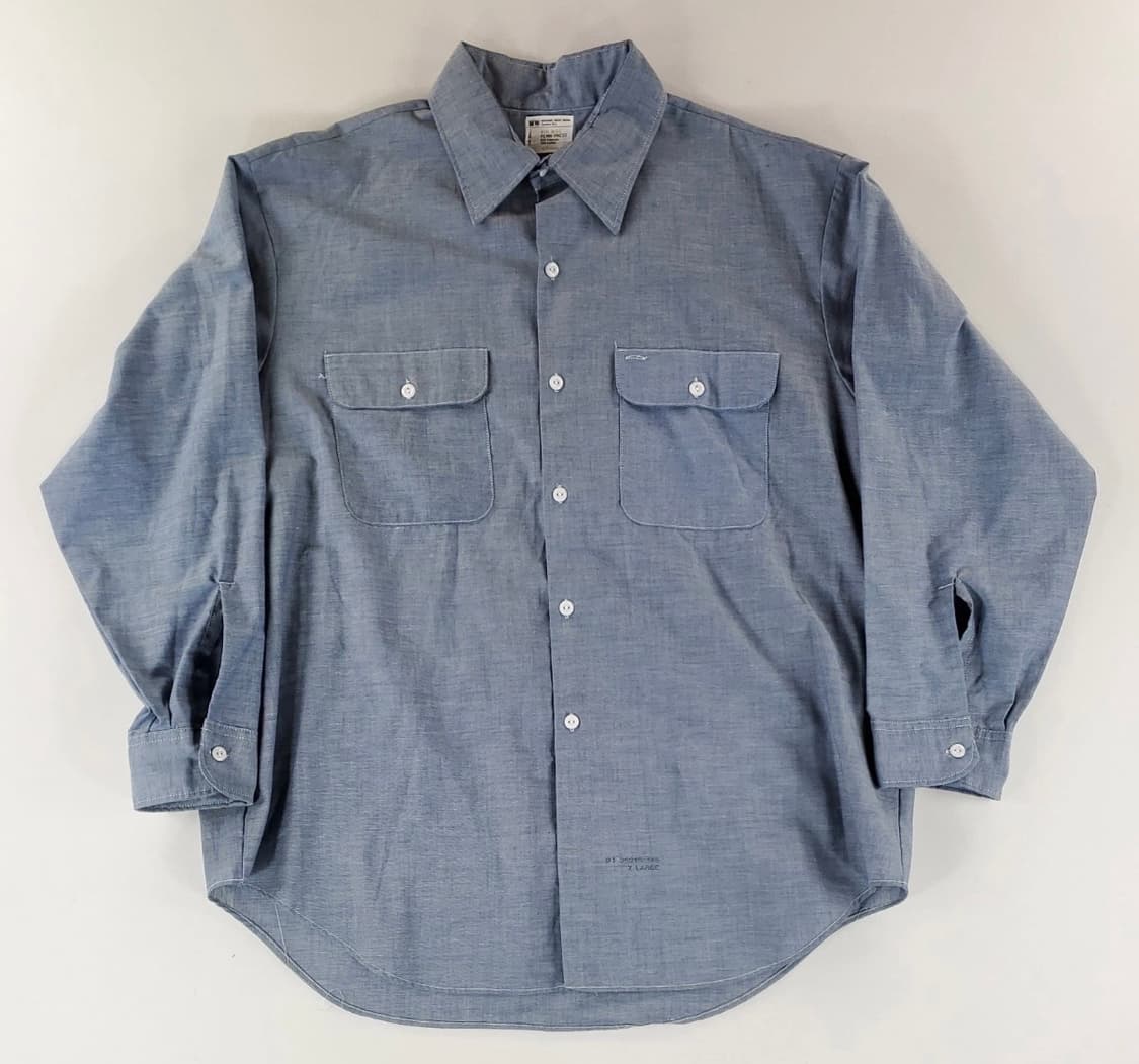 70s 80s usa 빈티지 JC PENNEY big mac 샴브레이셔츠 상품이미지1