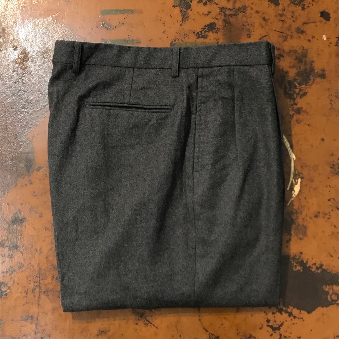 Jpress 제이프레스 그레이 투턱 핀턱 울 트라우저 허리 33 사이즈 상품이미지1