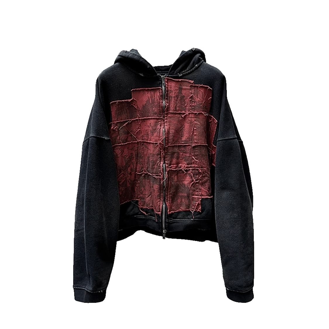 [1] 언더마이카 버닝 웨이스트랜드 멀티 패치드 후드집업 상품이미지2