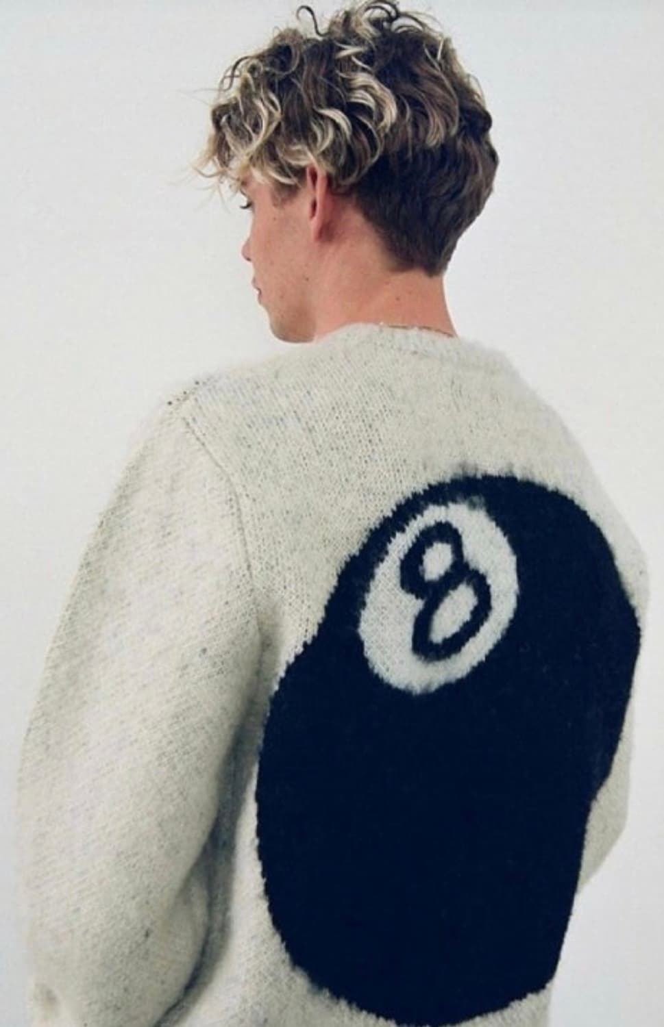 [L] 스투시 8볼 혜비 스웨터 니트 상품이미지1