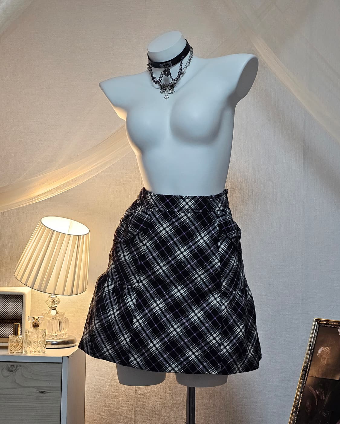 Punk preppie look style set 상품이미지8