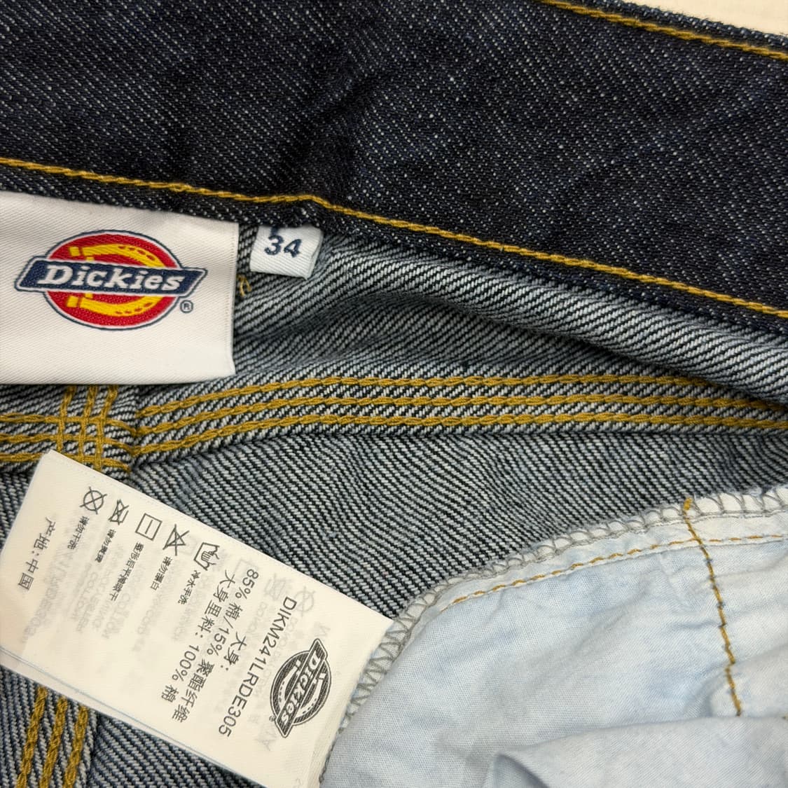 디키즈 카펜터 데님 팬츠 바지 인디고 블루 34 XL 상품이미지6