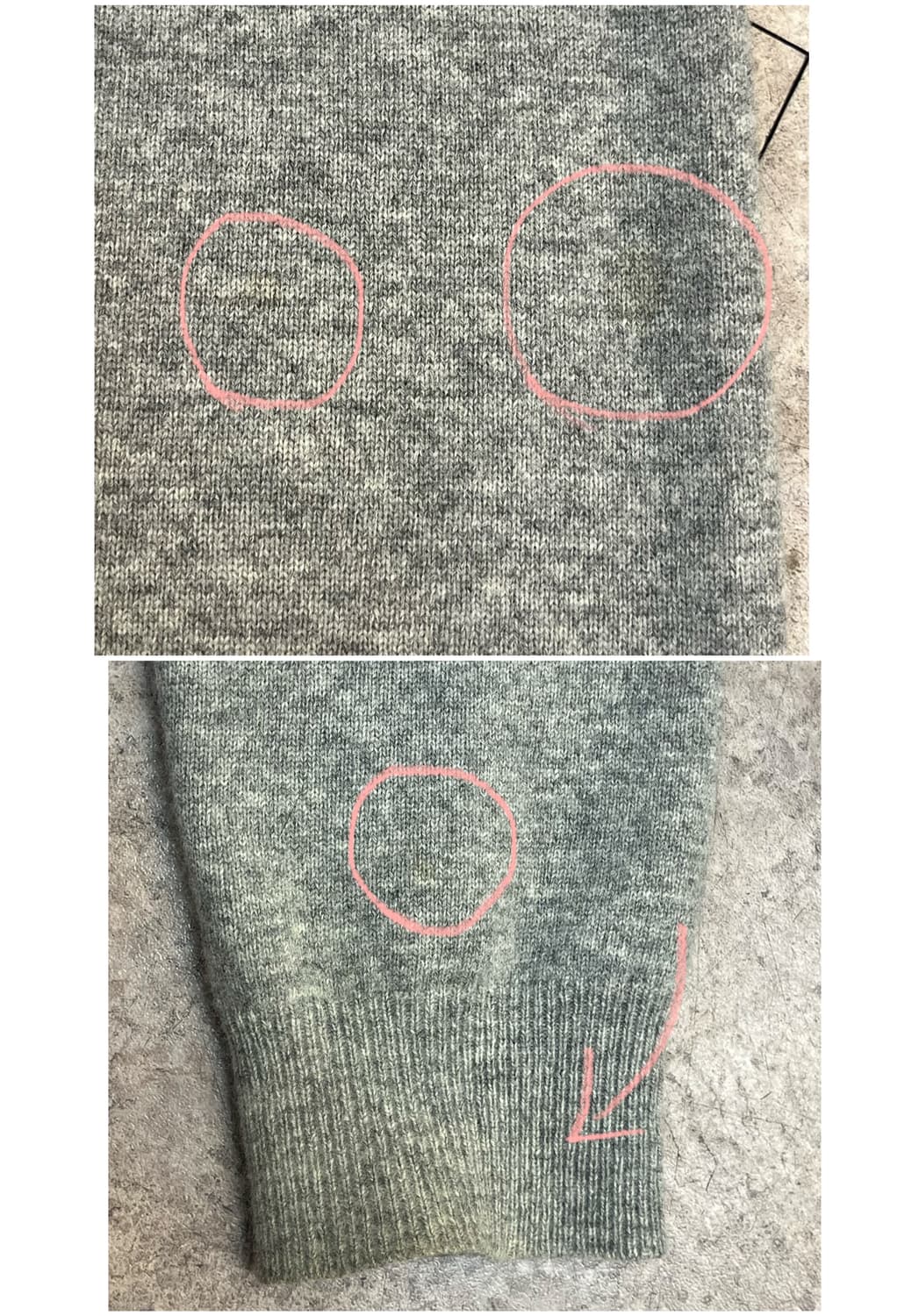 꼼데가르송 울 가디건 그레이 L #csz3423 상품이미지10