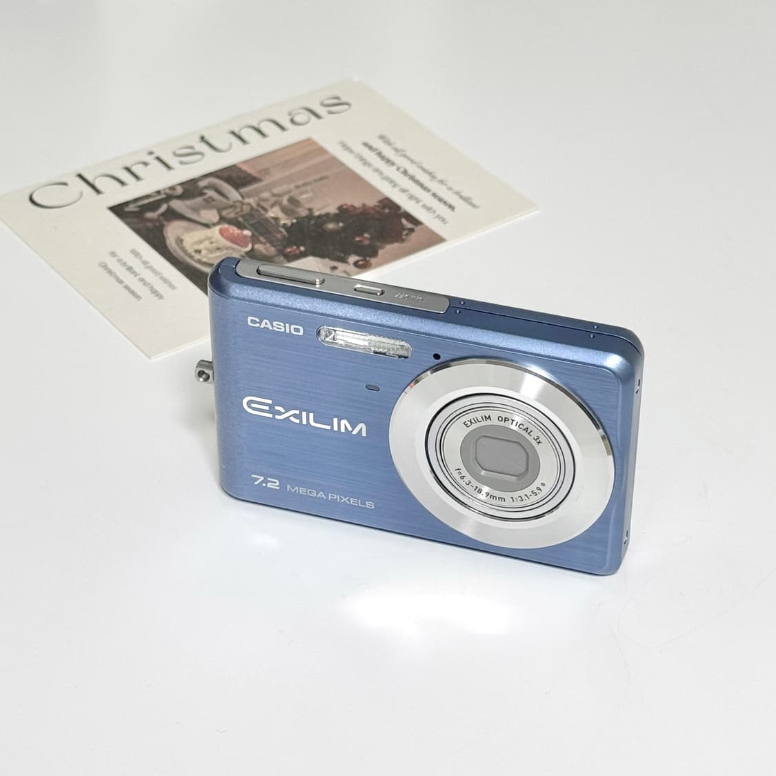 카시오 엑슬림 EX-Z77 라이트블루 빈티지디카 상품이미지1
