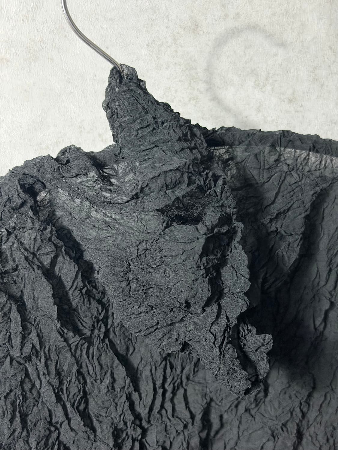 90‘S 이세이미야케 퍼머넌트 주름가공 목티 상품이미지8