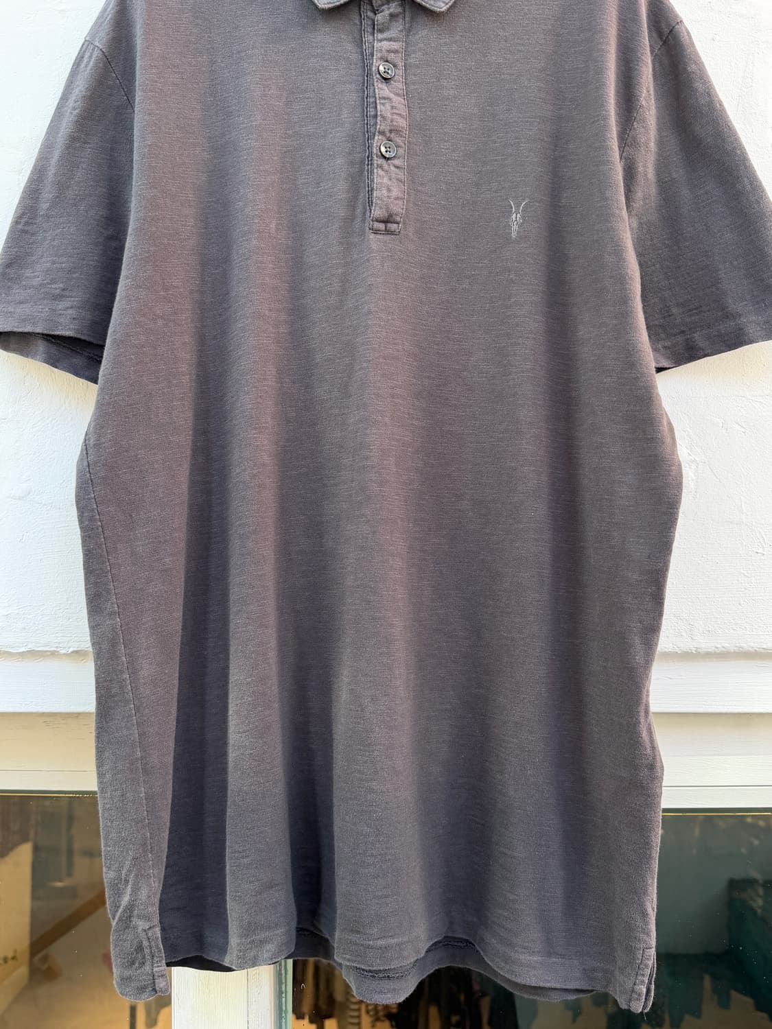 Allsaints 올세인츠 램스컬 자수 반팔 폴로 셔츠 M 상품이미지3