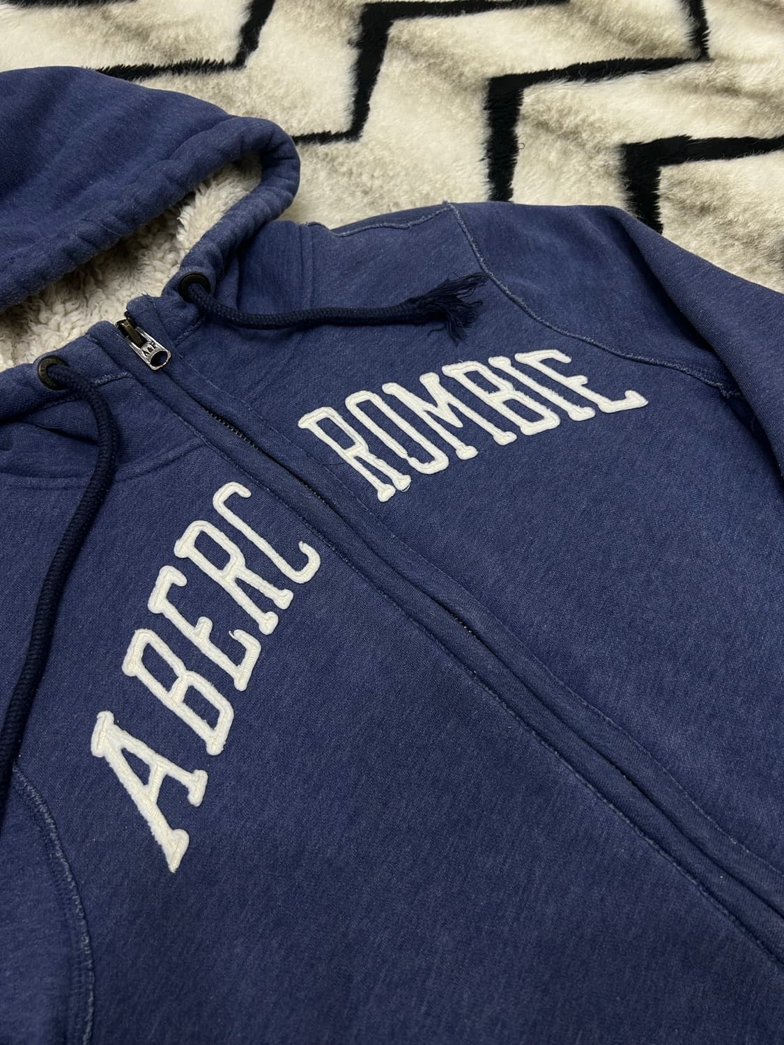 [M]아베크롬비 스펠아웃 후드집업자켓/기모/네이비블루 상품이미지1