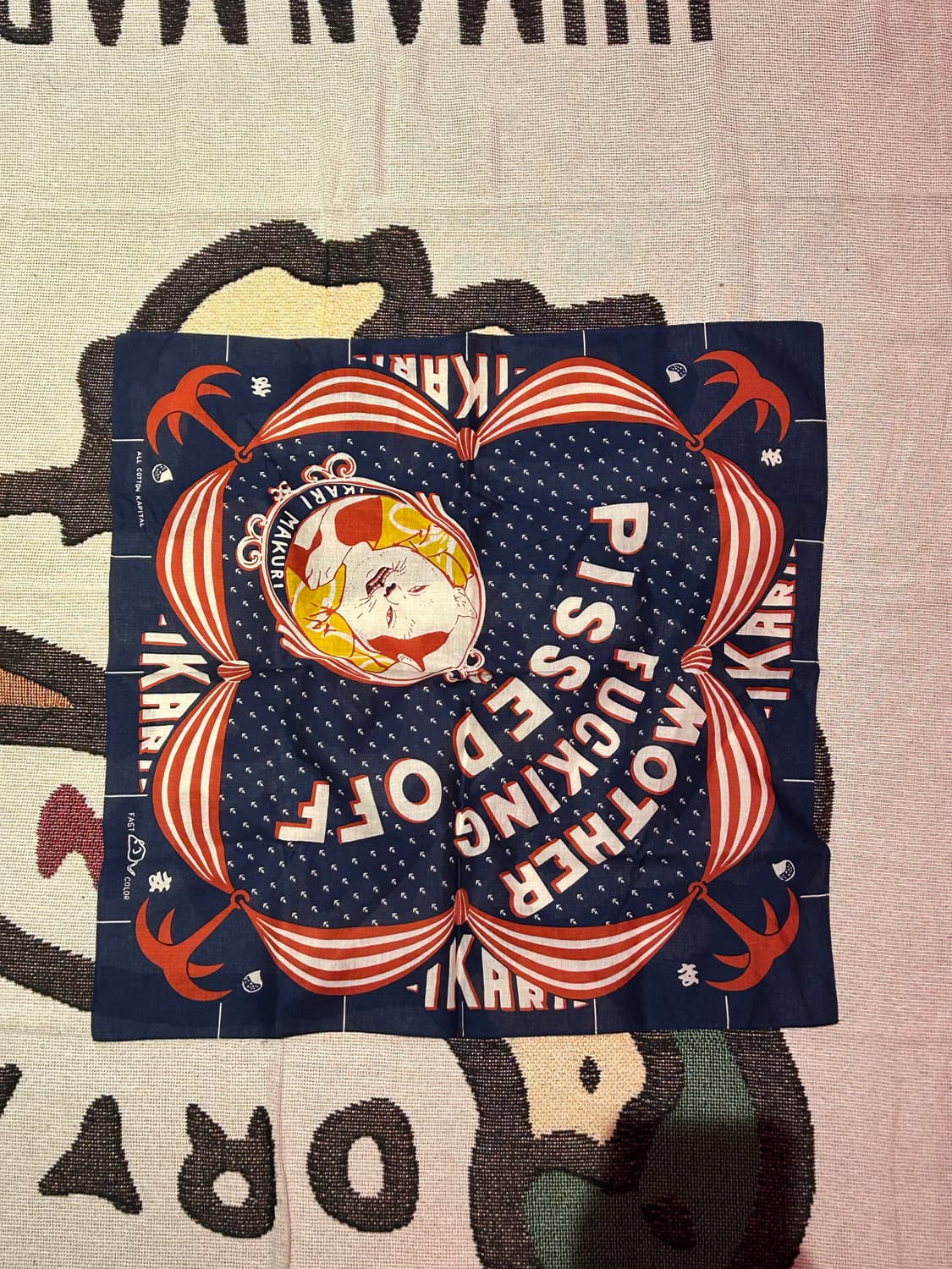 캐피탈 고양이 반다나 스카프  [kapital bandana] 상품이미지2