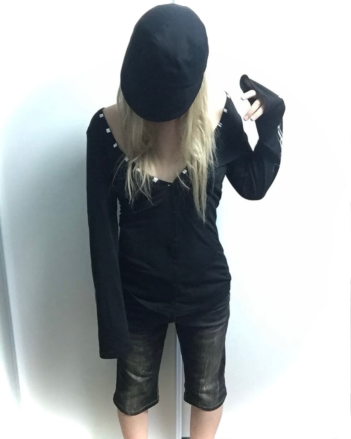 Flag ➕ Punk midi Capri Pants 십자가 펑크 팬츠 상품이미지8